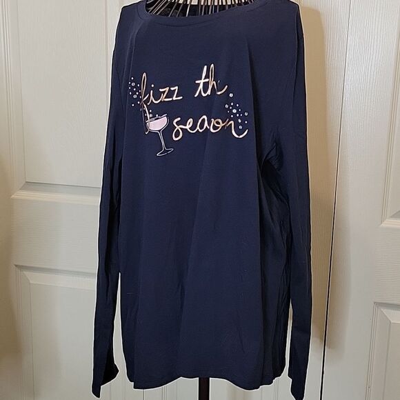 LOFT FIZZ THE SEASON Holiday Tee Size XXL NWT - Picture 9 of 9